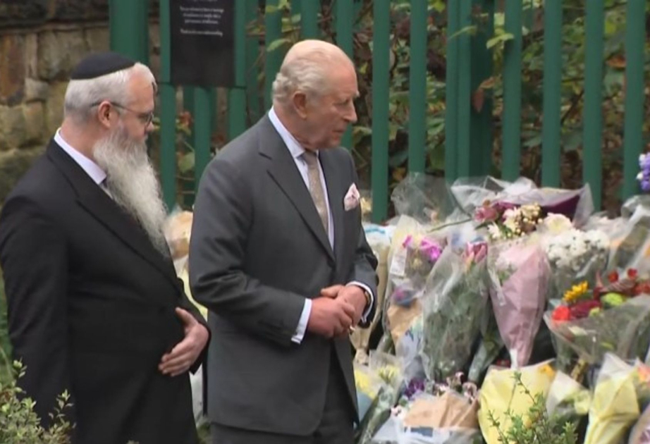 King Charles visits scene of fatal Manchester synagogue attack
