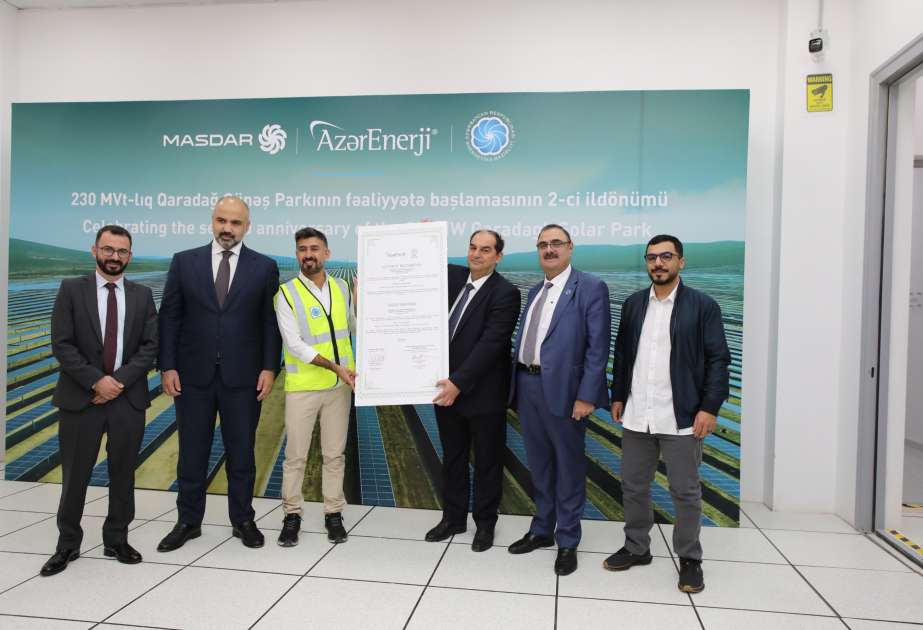 Qaradağ GES-də 1 milyard kilovat-saat elektrik enerjisinin istehsalı münasibətilə tədbir keçirilib