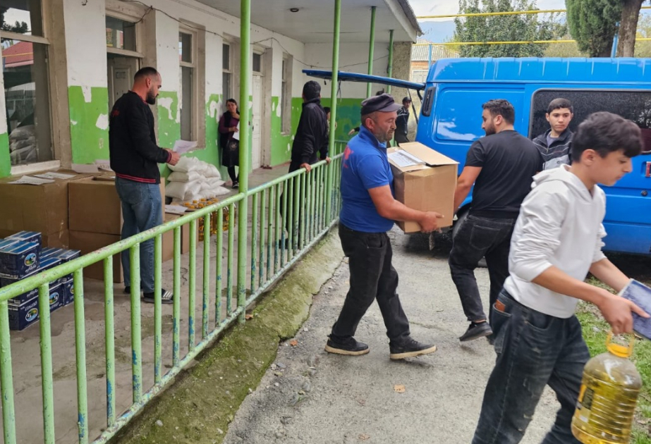 Azərbaycan Diasporuna Dəstək Fondu Laqodexidə zərərçəkənlərə humanitar yardım göndərib