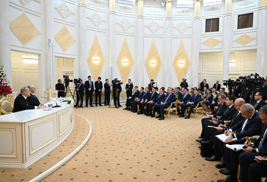 Президент Ильхам Алиев: Активное взаимодействие между Баку и Астаной имеет серьезное геополитическое значение