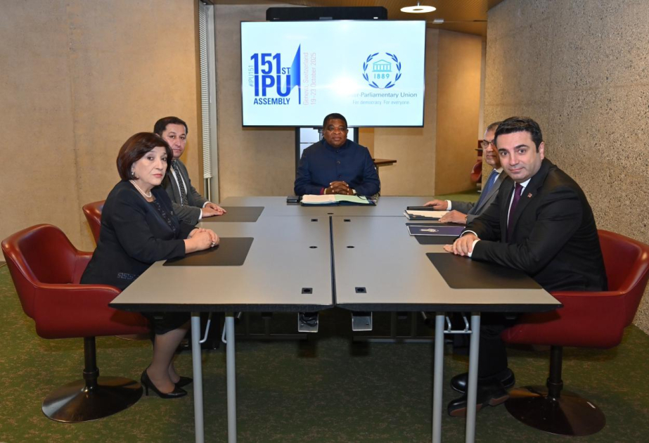 Cenevrədə Azərbaycan və Ermənistan parlament sədrlərinin görüşü keçirilib