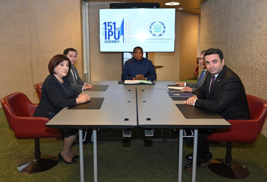 Rencontre des présidents des parlements azerbaïdjanais et arménien à Genève