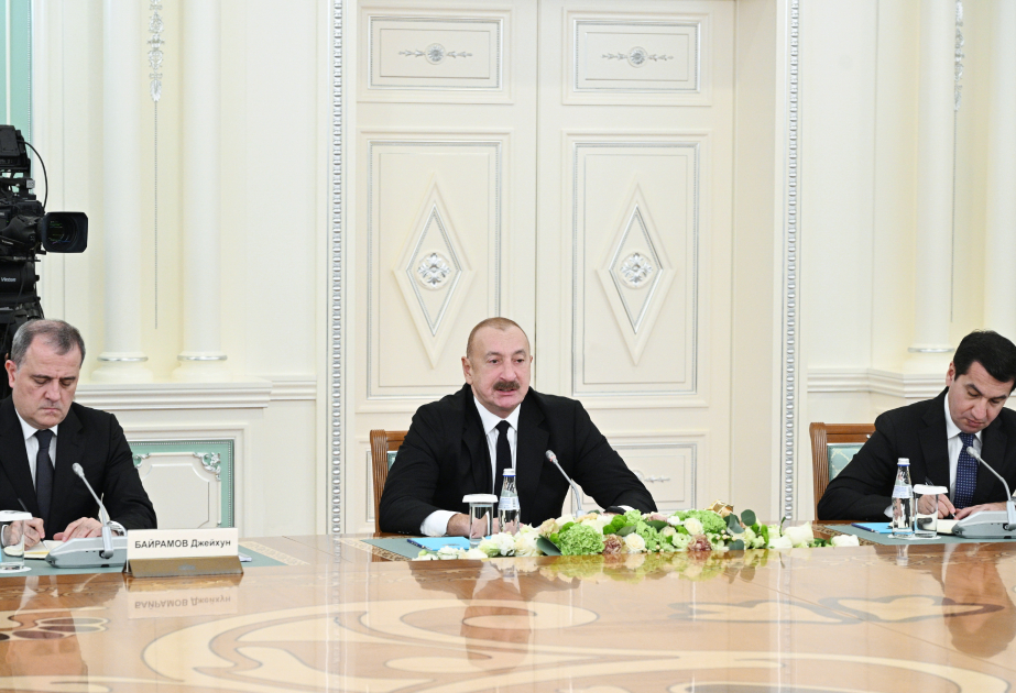 El Presidente Ilham Aliyev destacó el apoyo inquebrantable de Kazajistán a la soberanía e integridad territorial de Azerbaiyán
