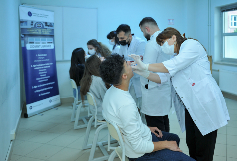 BMU-da stomatoloji müayinə aksiyası təşkil olunub