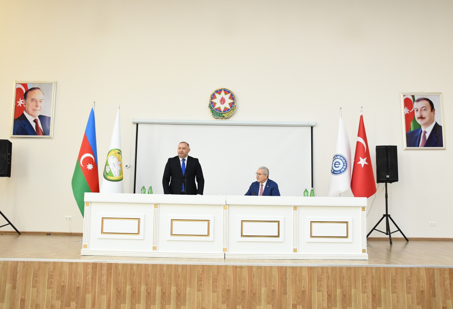 Azerbaijan State Agrarian University and Ege University rectors meet dual diploma students