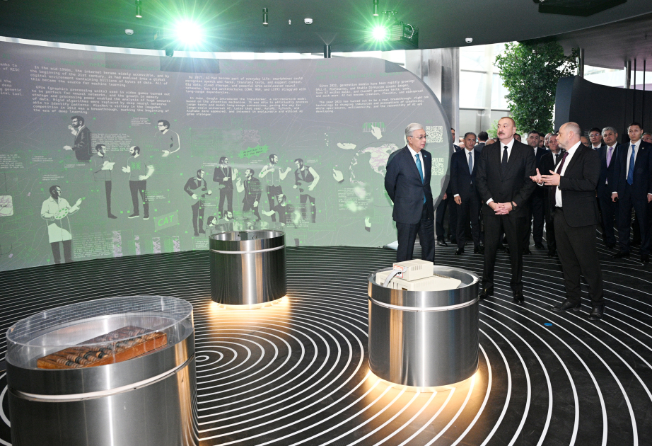 Presidents Ilham Aliyev and Kassym-Jomart Tokayev visited “Alem.ai” International Artificial Intelligence Center in Astana VIDEO