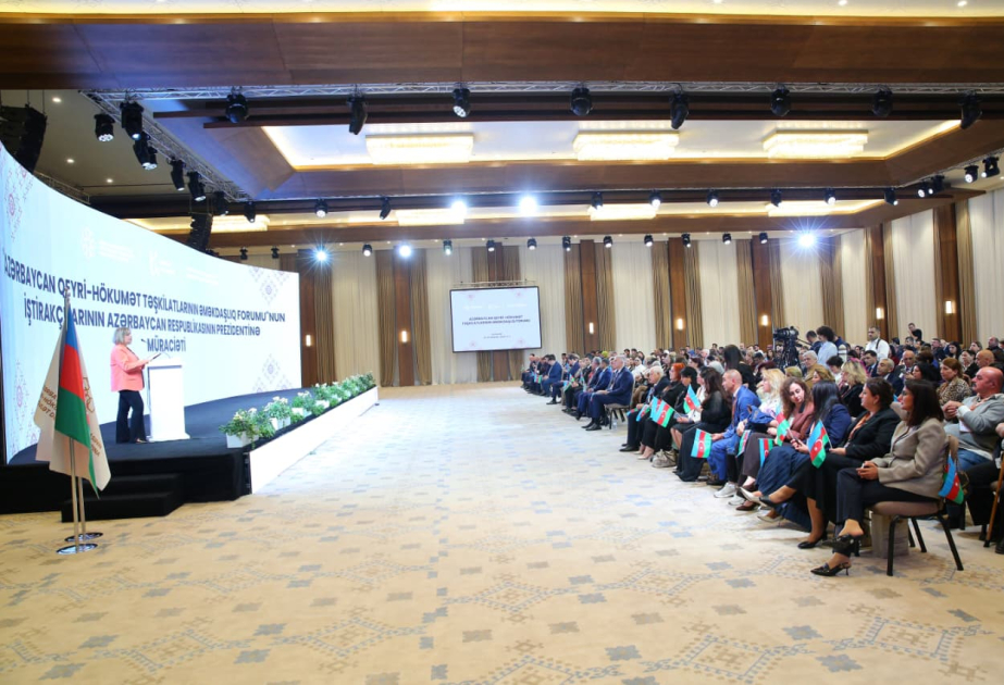 Azərbaycan QHT-lərinin Əməkdaşlıq Forumunun iştirakçıları Prezident İlham Əliyevə müraciət ünvanlayıblar