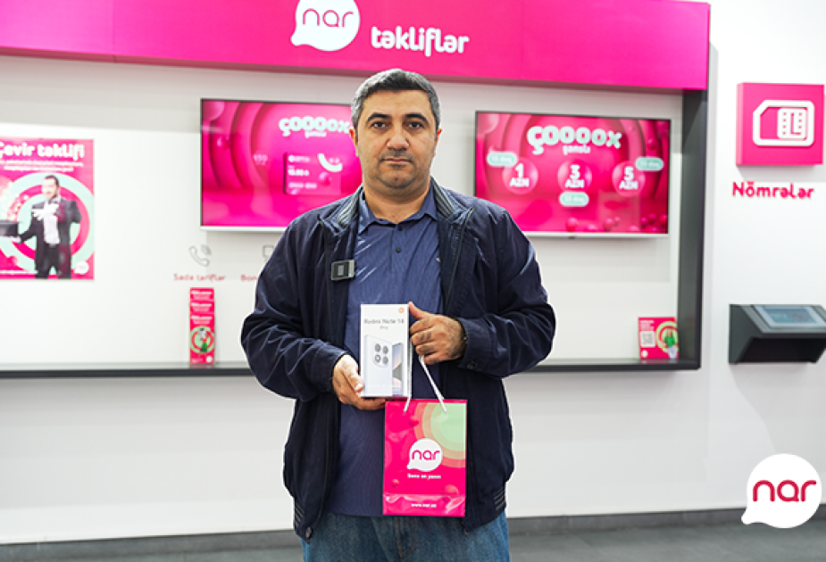 ®  Nar announces the first winners of the “Çoox Şanslı” lottery!