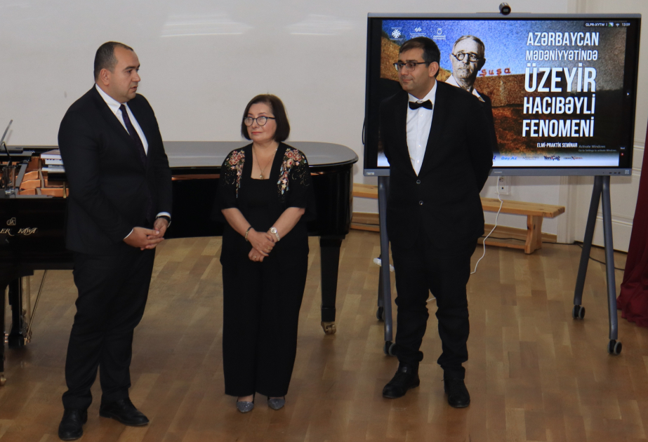 Xankəndidə “Azərbaycan mədəniyyətində Üzeyir Hacıbəyli fenomeni” mövzusunda elmi-praktik seminar keçirilib