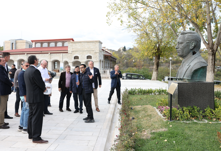 International travelers tour Shusha