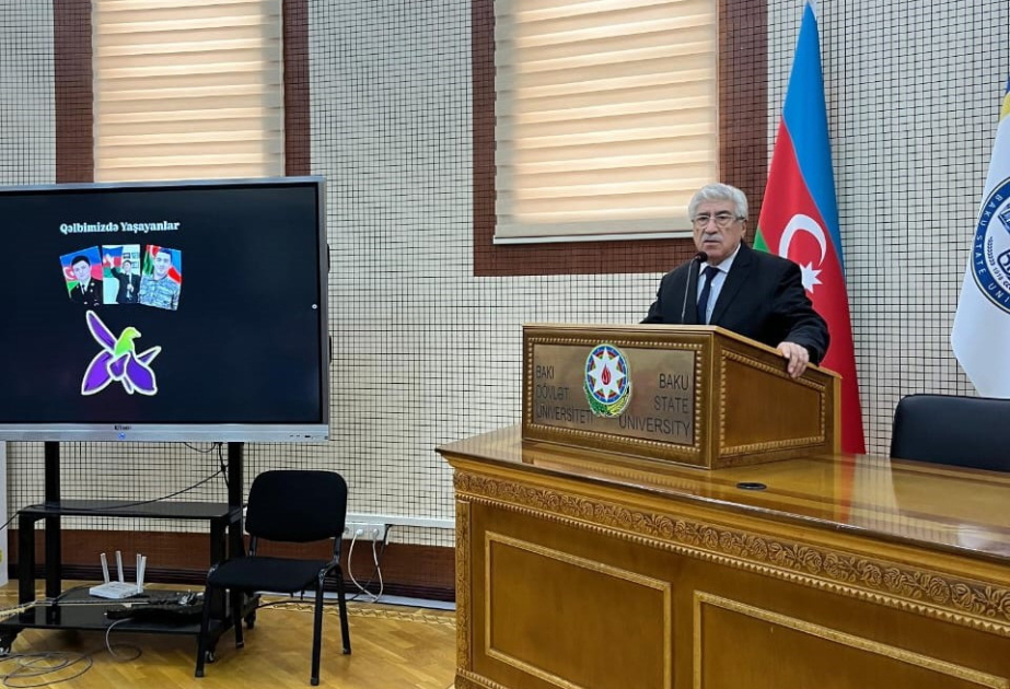 BDU-nun Tarix fakültəsində şəhidlərin xatirəsi anılıb: “Qəlbimizdə yaşayanlar”