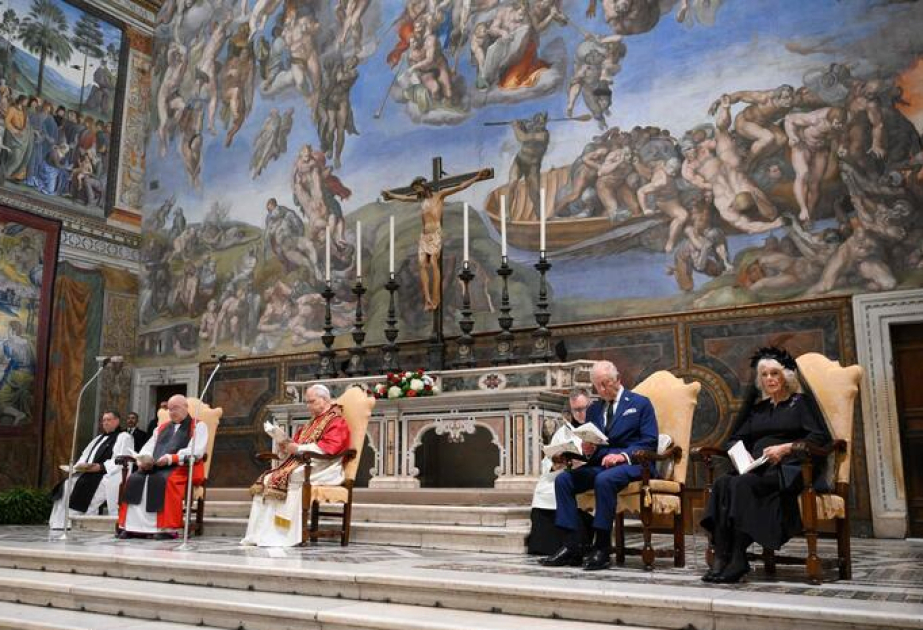 Pope Leo XIV, King Charles III pray together in Sistine Chapel making history