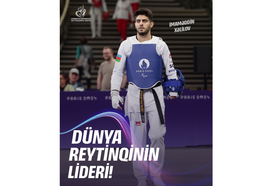 Azerbaijan's Imamaddin Khalilov retains his lead in world para-taekwondo ranking