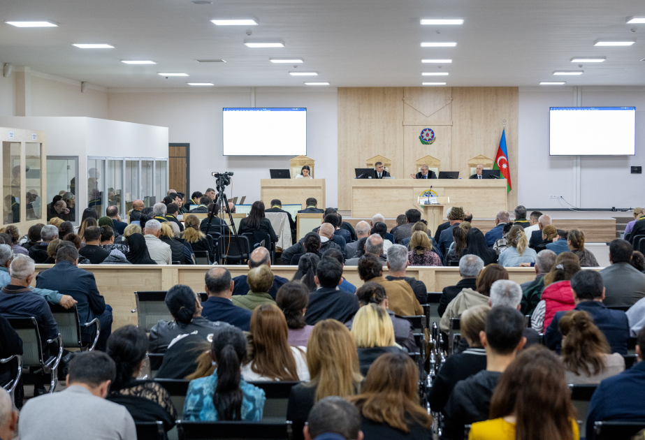 مواصلة جلسة النظر العلنية لمحاكمة المتهمين بالعديد من الجرائم الحربية والعدوانية والإرهابية ضد أذربيجان دولة وشعبا جراء احتلال أرمينيا
