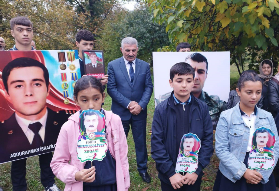 Zaqatalada Vətən müharibəsi şəhidlərinin xatirəsi anılıb