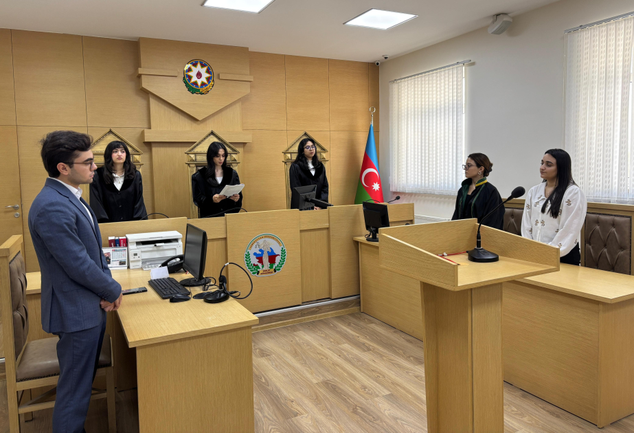 Студенты Бакинского госуниверситета провели апелляционный этап симуляции по гражданскому делу