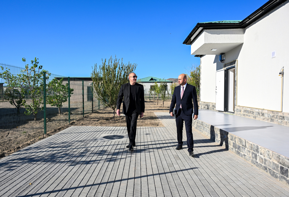 Prezident İlham Əliyev Zəngilanın Ağalı kəndinin 2-ci mərhələsinin və Məmmədbəyli kəndinin açılışlarında iştirak edib