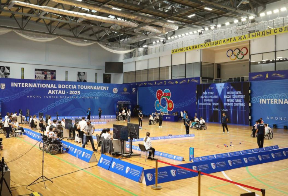 Азербайджанские спортсмены участвуют в международном турнире по бочча в Актау