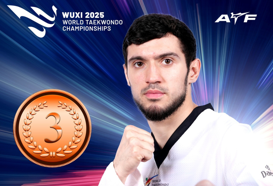 Azerbaijani taekwondo fighter wins world bronze in China
