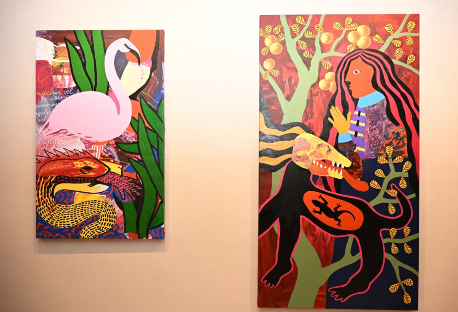 В арт-центре Nine Senses открылась персональная выставка Рамины Саадатхан «Огонь, Вода и Поцелуи»