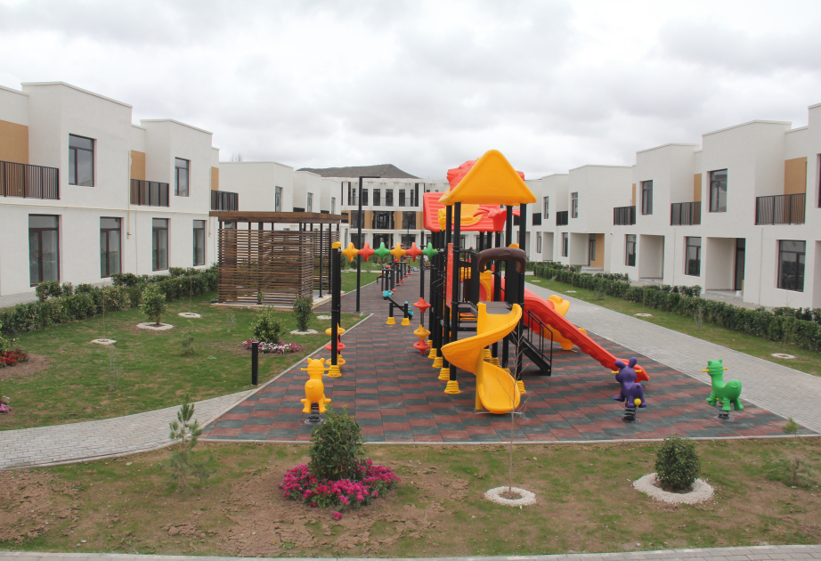 Zəngilan şəhərində müasir tələblərə uyğun yaşayış kompleksi tikilir VİDEO