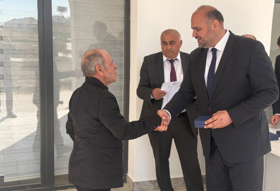 Another 124 individuals resettled in Khidirli village of Aghdam district receive house keys
