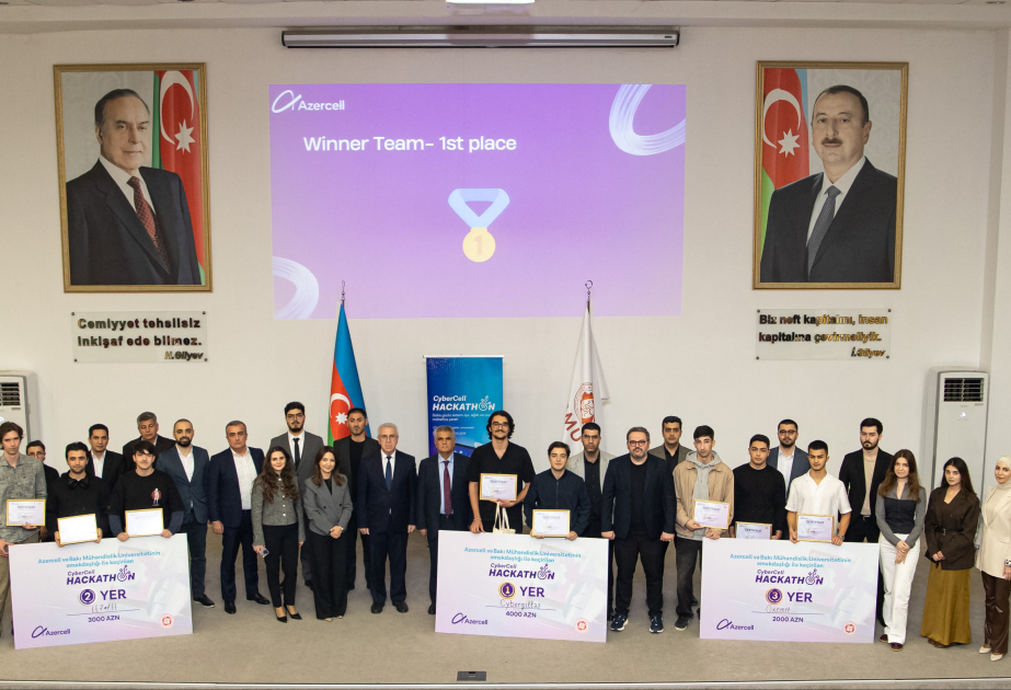 ®  Azercell объявил победителей конкурса CyberCell Hackathon