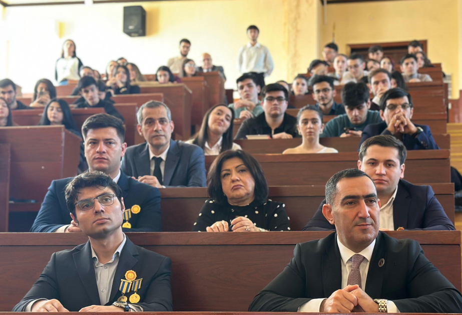 BDU-da Hüquq fakültəsinin məzunu olan Vətən müharibəsi iştirakçıları ilə görüş keçirilib
