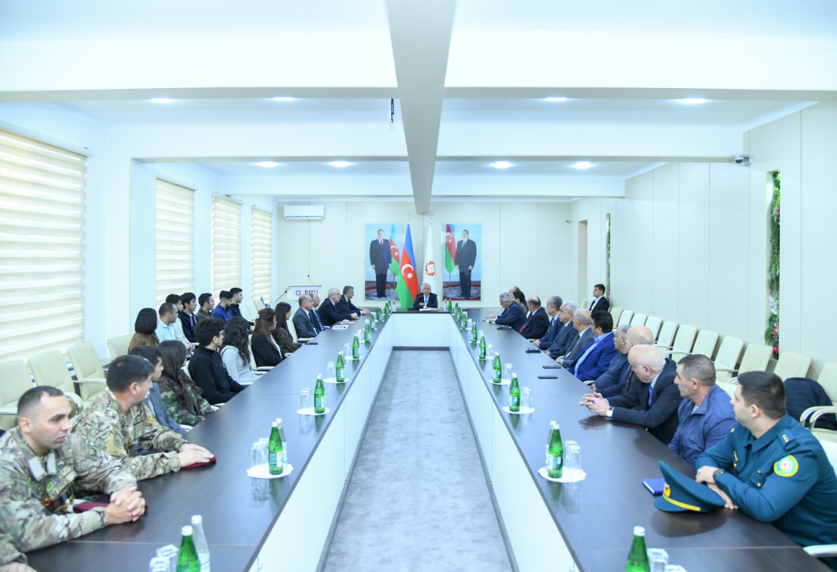 BMU-da şəhid ailəsi üzvləri və Qarabağ müharibəsi iştirakçıları ilə görüş keçirilib