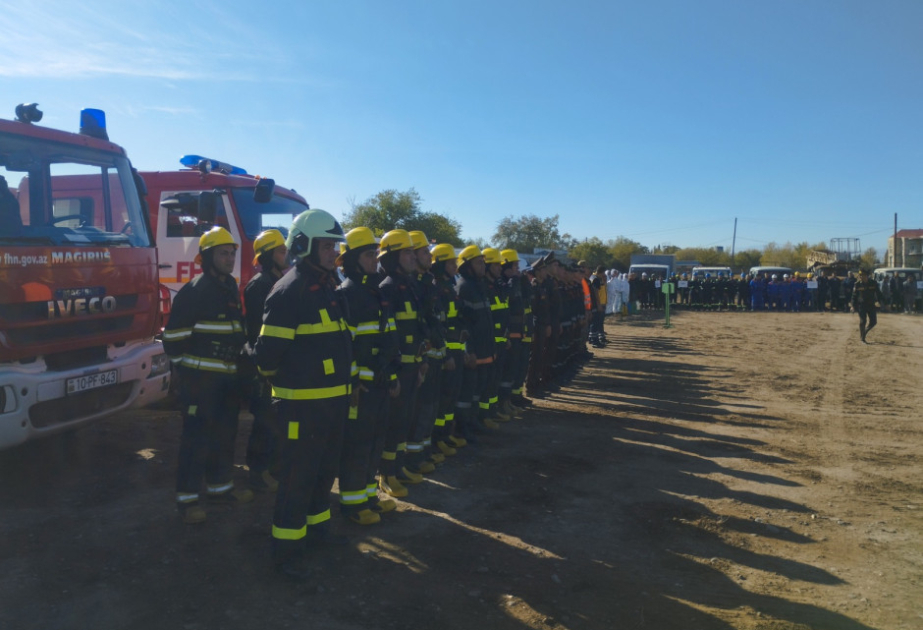 FHN-in Qarabağ Regional Mərkəzi Ağcabədi rayonunda kompleks mülki müdafiə təlimi təşkil edib