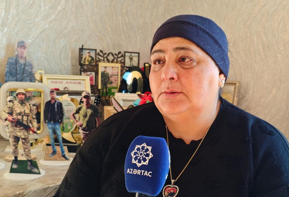 Şəhid anası: Oğlum üçün Vətən, torpaq və bayraq eşqi hər şeydən üstün idi VİDEO