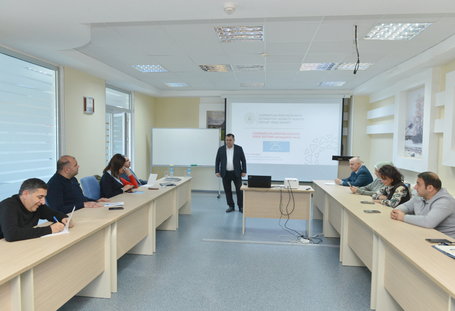 Media nümayəndələri üçün vergi sistemində aparılan islahatlarla bağlı təlim keçirilib