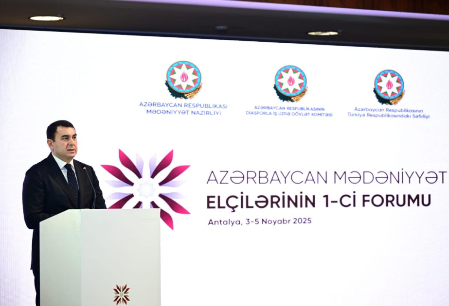 Antalya şəhərində Azərbaycan Mədəniyyət Elçilərinin I Forumu öz işinə başlayıb YENİLƏNİB VİDEO