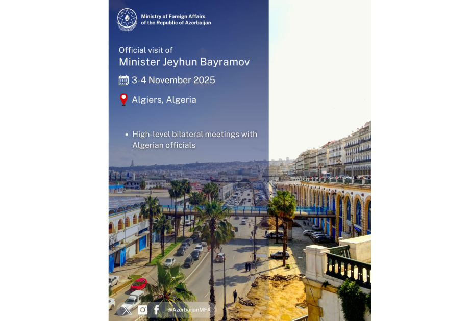 Azerbaijani FM heads to Algeria for official visit