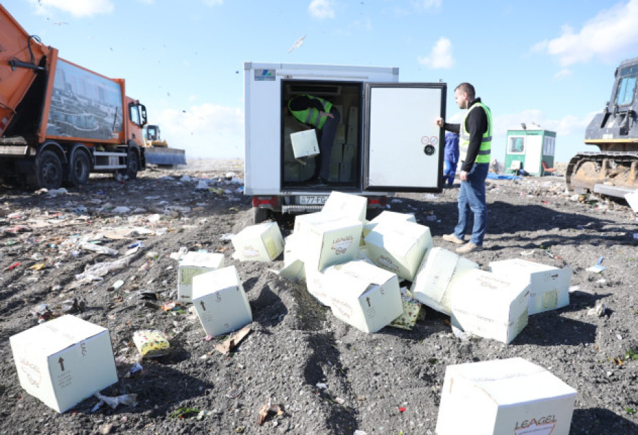 AQTA: İstehlaka yararsız məhsullar xüsusi poliqonda məhv edilib