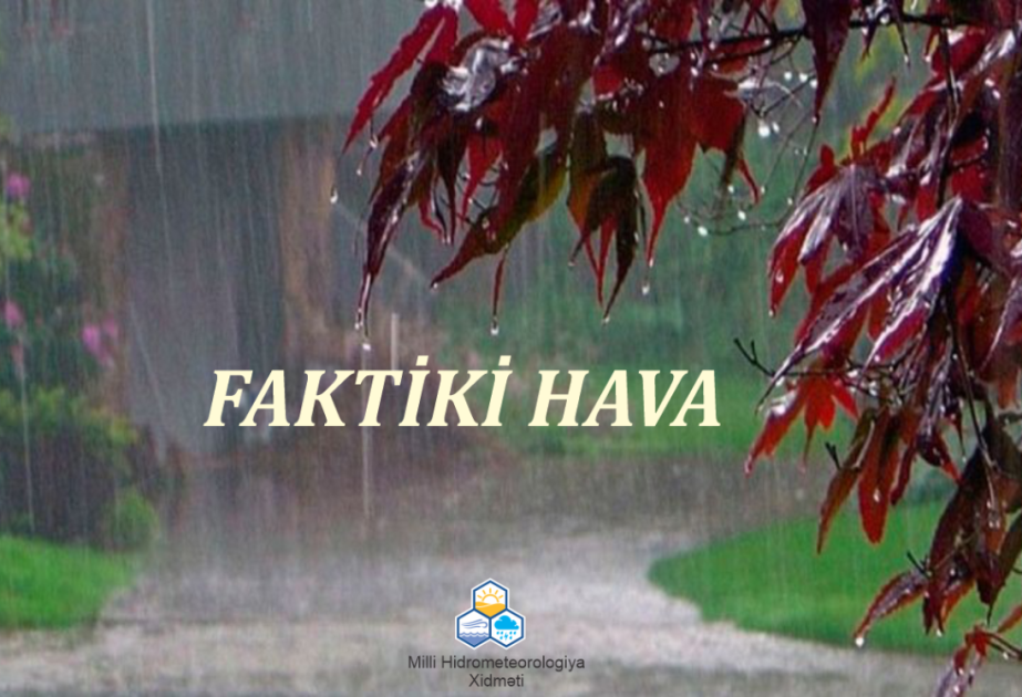 Bəzi yerlərə yağış, yüksək dağlıq ərazilərə qar yağır –  FAKTİKİ HAVA