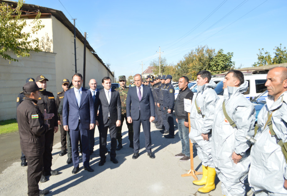 Ağdaşda kompleks mülki müdafiə təlimi təşkil edilib