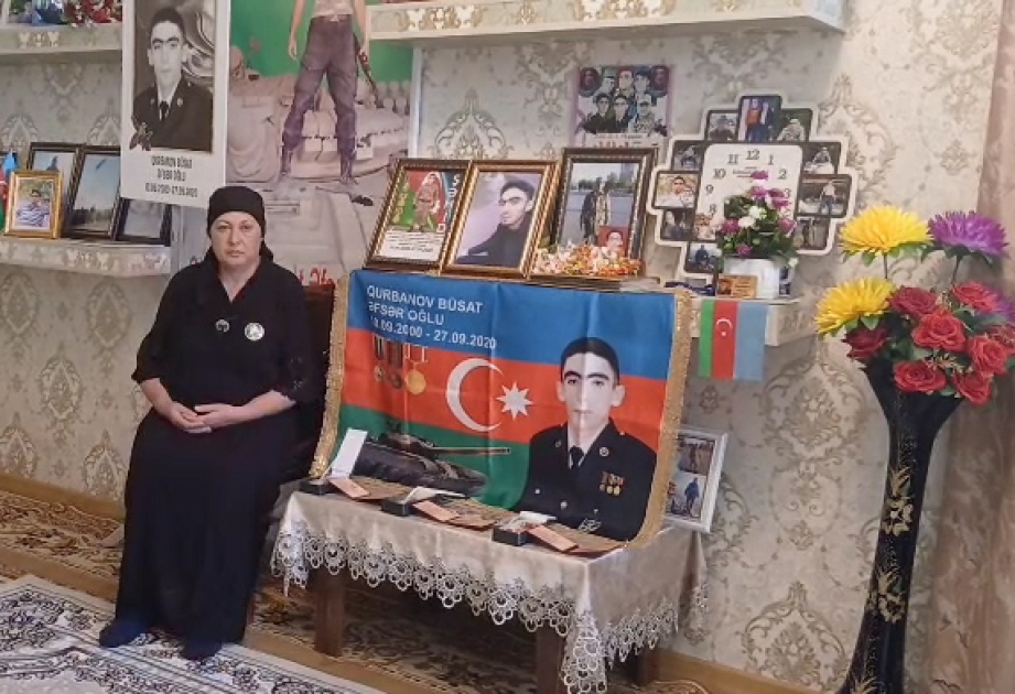 Мать шехида: Любовь Бусата к флагу, Родине была безгранична