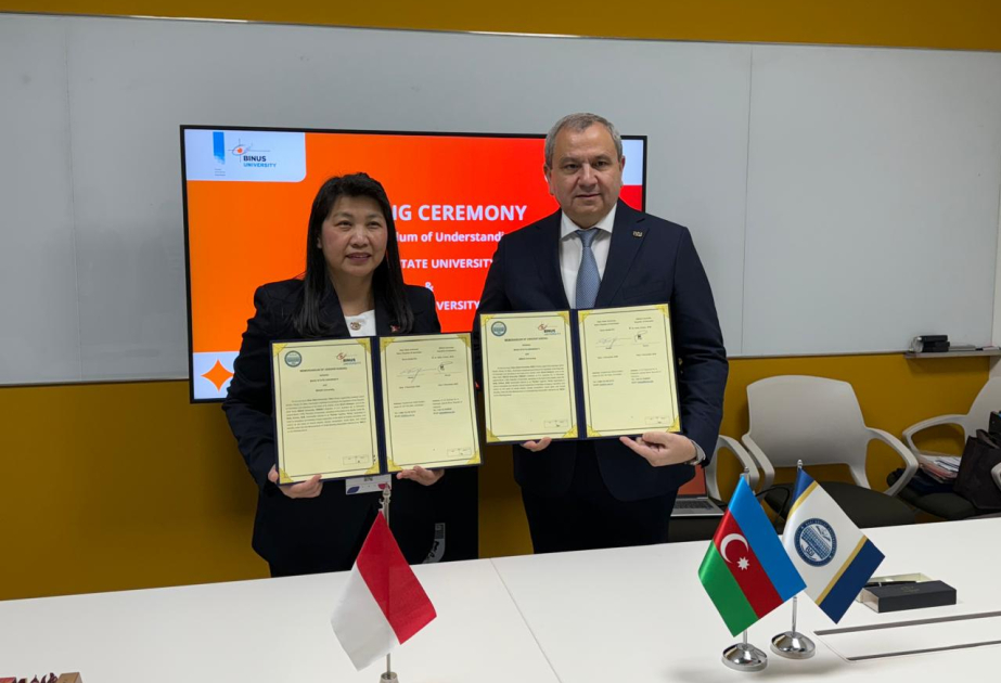 Baku State University, Indonesia’s Bina Nusantra University sign MoU on cooperation