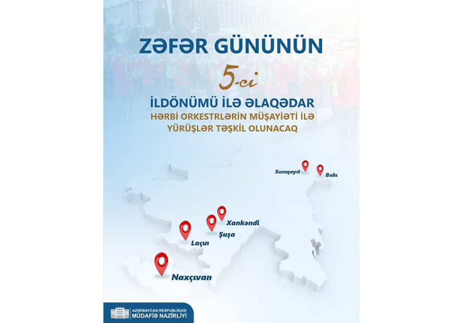 Marches accompanied by military orchestras to be held on the occasion of Victory Day