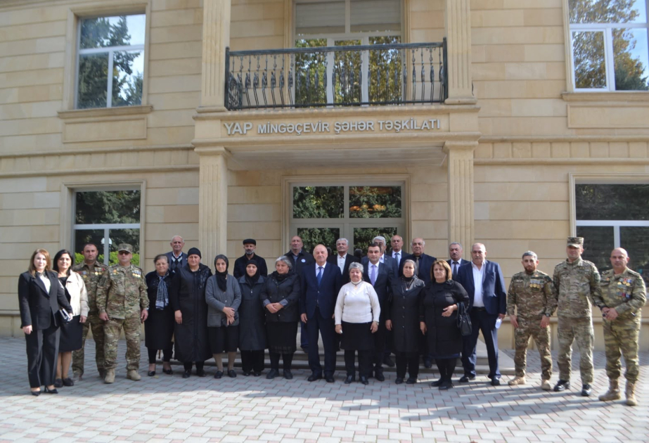 Mingəçevirdə şəhid ailələri, qazilər və veteranlarla görüş keçirilib