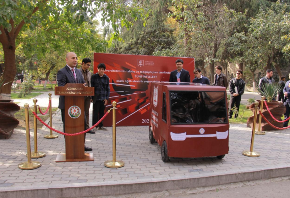 ATU-da ilk süni intellekt əsaslı ağıllı elektrik avtomobili təqdim olunub VİDEO