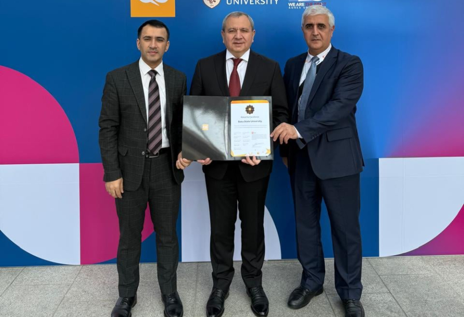 Bakı Dövlət Universitetinə “QS 5 Stars” mükafatı təqdim edilib