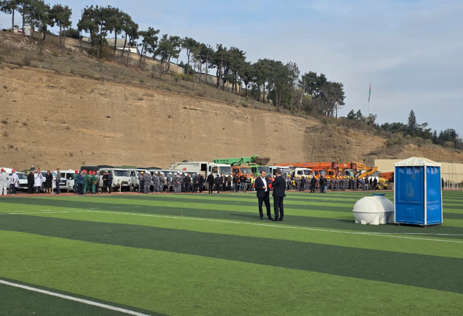 FHN-in Gəncə Regional Mərkəzi kompleks mülki müdafiə təlimi təşkil edib VİDEO