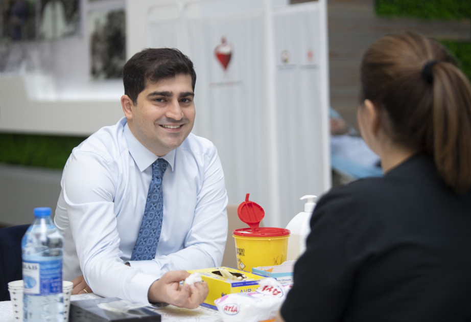 Kənd Təsərrüfatı Nazirliyində qanvermə aksiyası keçirilib