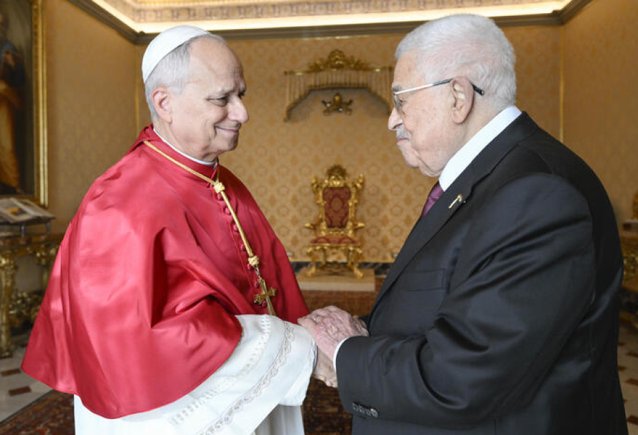 Pope Leo meets Palestinian President Abbas, says two-State solution needed