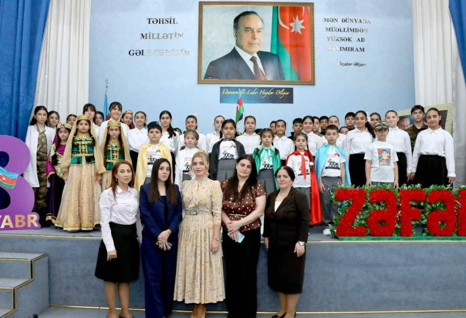 Heydər Əliyev adına liseydə “Sən qalibsən, Azərbaycan!” adlı tədbir keçirilib