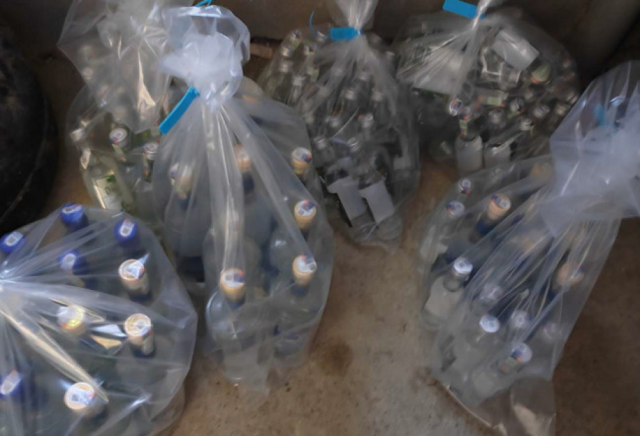 Gəncədə marketdə saxta alkoqollu içkilərin satışının qarşısı alınıb