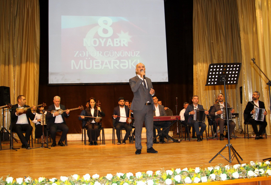 Sabirabadda “Zəfər nəğmələri” adlı konsert proqramı təşkil edilib VİDEO