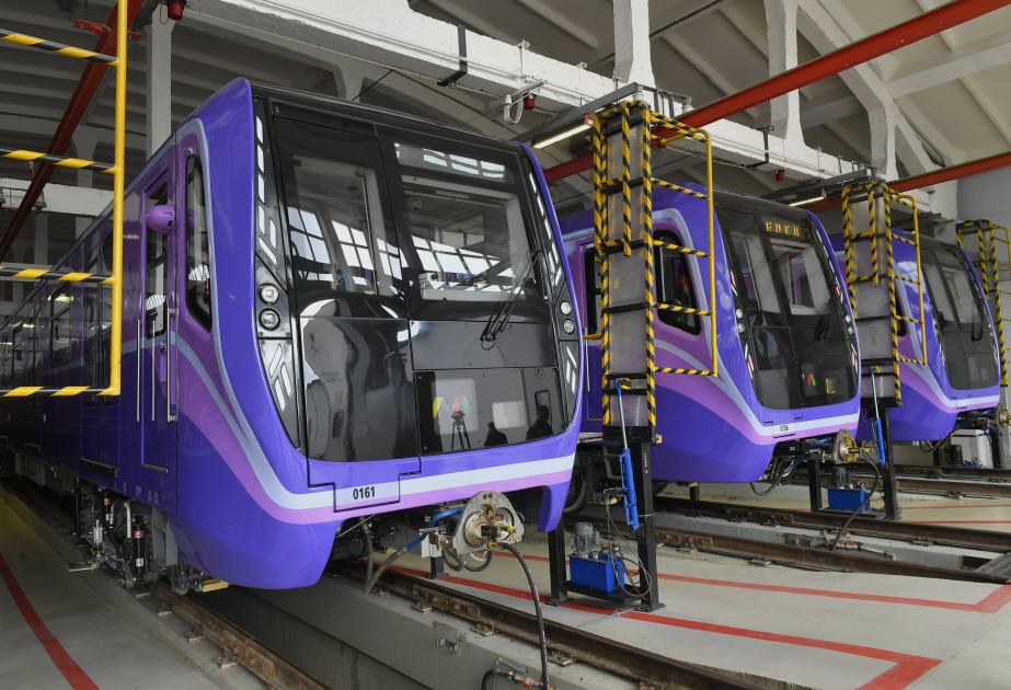 Bakı Metropoliteni xətlərində daha 15 yeni vaqon istismara buraxılıb VİDEO